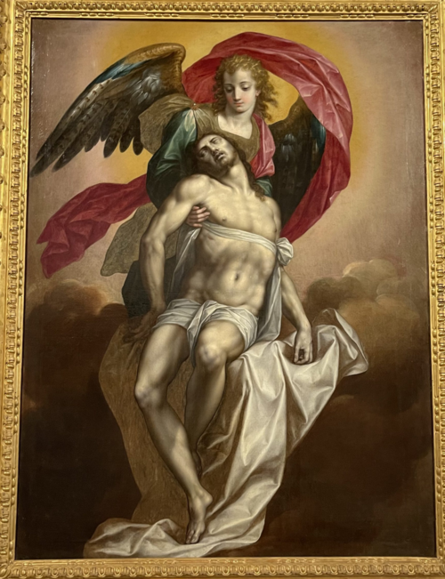 Angel Holding the Body of Christ, 1580, Jacob de Backer