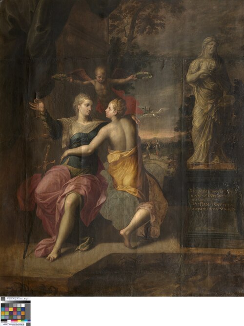 Justitia and Pax, , Jacob de Backer