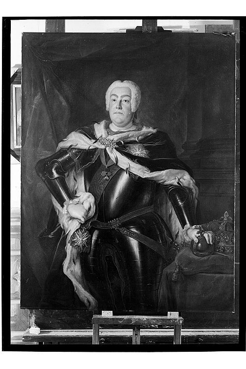 Portrait of Augustus III (1696–1763), , Louis de Silvestre
