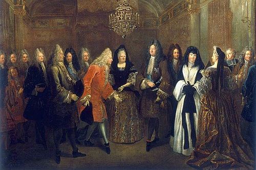 Louis XIV reçoit à Fontainebleau le prince-électeur de Saxe, 27 septembre 1714, 1715, Louis de Silvestre