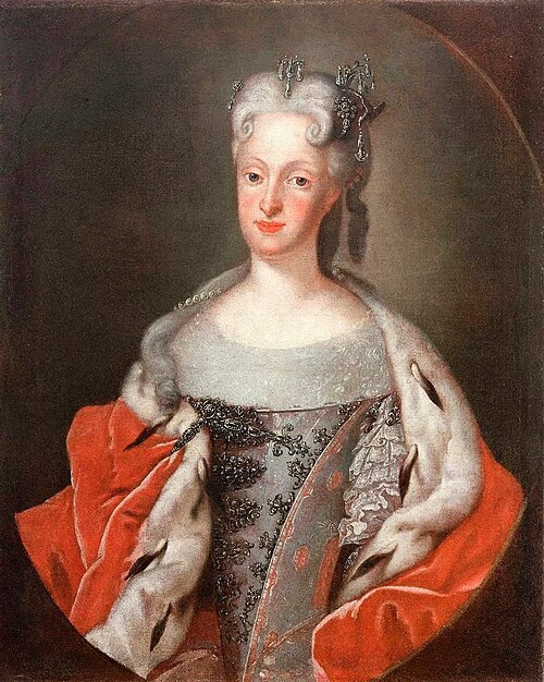 Porträt der Maria Josepha of Austria (1699-1757)., 1719, Louis de Silvestre