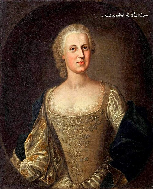 Maria Anna z Kolowratów Brühlowa  (1717-1762), 1742, Louis de Silvestre