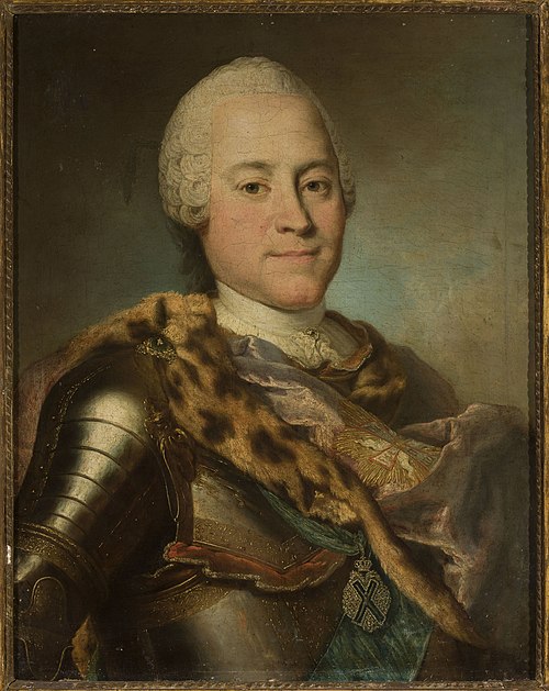 Portrait d'Heinrich von Brühl en armure., 1730, Louis de Silvestre
