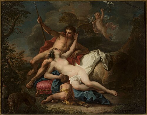 Vénus et Adonis, 1737, Louis de Silvestre