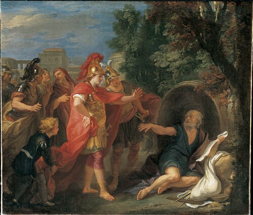 Alexander and Diogenes, 1750, Louis de Silvestre