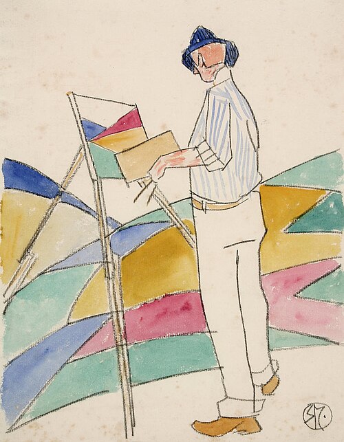 The Painter at his Easel, , Raymond McIntyre