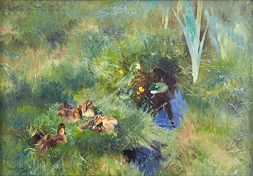 Ducklings, 1924, Bruno Liljefors