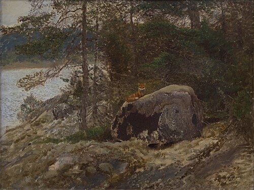 Fox, 1908, Bruno Liljefors