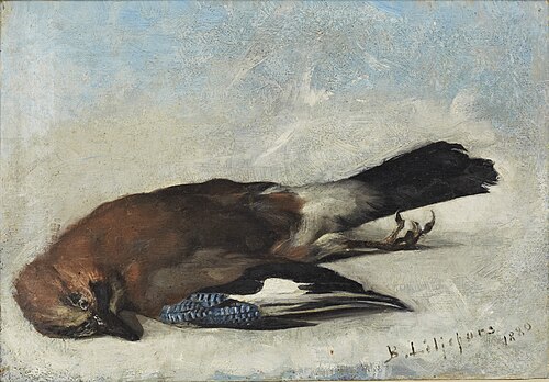 Eurasian jay, 1880, Bruno Liljefors
