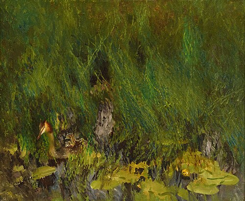 Great crested grebe, 1919, Bruno Liljefors