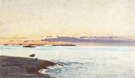 Seagulls on the skerry, 1923, Bruno Liljefors
