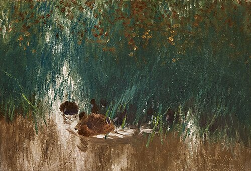Mallard hen in the reed, 1913, Bruno Liljefors