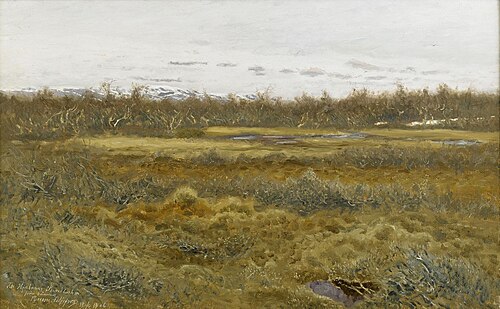 Landscape with fell, 1904, Bruno Liljefors