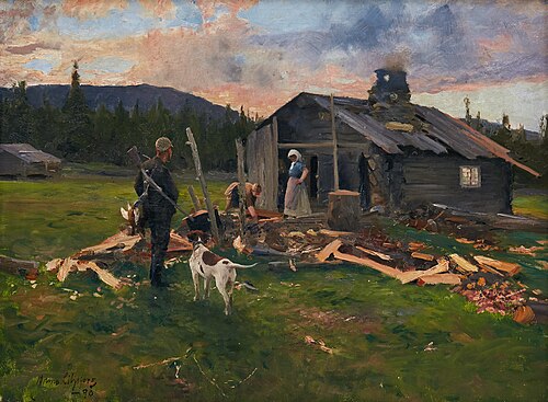 Hunter, 1890, Bruno Liljefors