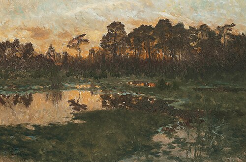 Spring evening, 1917, Bruno Liljefors