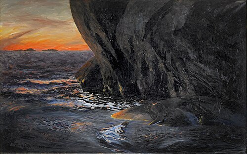 Otters, 1899, Bruno Liljefors