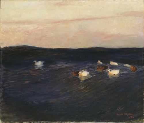 Eider Ducks, 1894, Bruno Liljefors