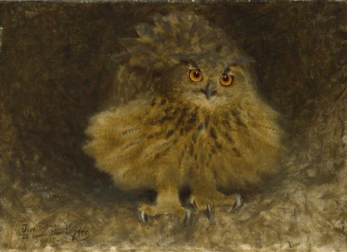An Eagle Owl, 1905, Bruno Liljefors
