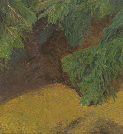 Vos achtervolgd door brakken, 1899, Bruno Liljefors