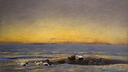 Morning Mood by the Sea, 1896, Bruno Liljefors