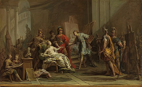 Alexandre, Apelle et Campaspe, 1737, Jean Restout