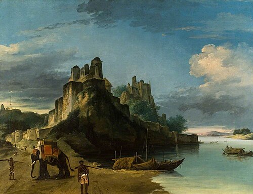 South-West Face of Chunargarh Fortress, , William Hodges