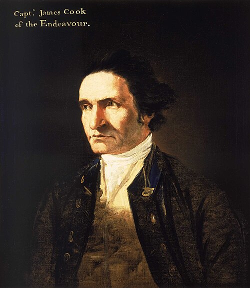 Porträt des James Cook (1728-1779), 1775, William Hodges