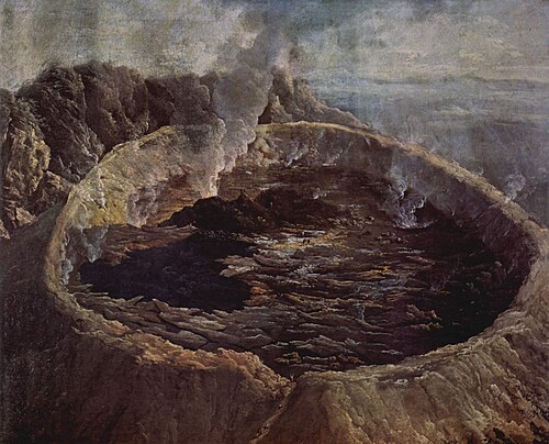 Le Cratère intérieur du Mauna Loa, Hawaii, 1772, William Hodges