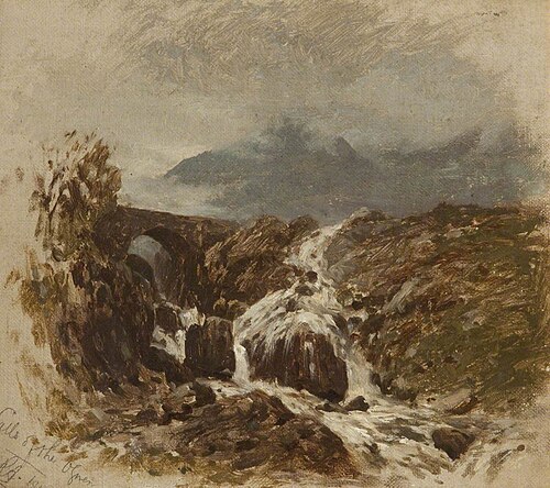Falls of Ogwen, Nant Ffrancon, 1881, Reginald Aspinwall