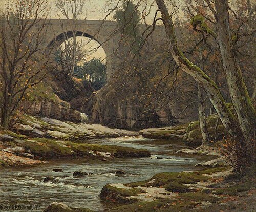Landscape with Bridge, 1906, Reginald Aspinwall