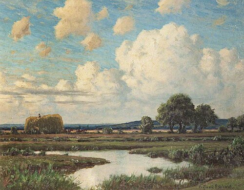 Cumulus Clouds: Haymaking, 1906, Reginald Aspinwall