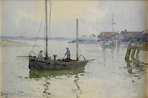 Boat in Harbour, , Reginald Jones