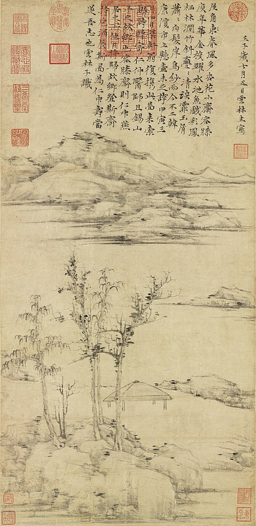 The Jung-hsi Studio, 1372, Ni Zan
