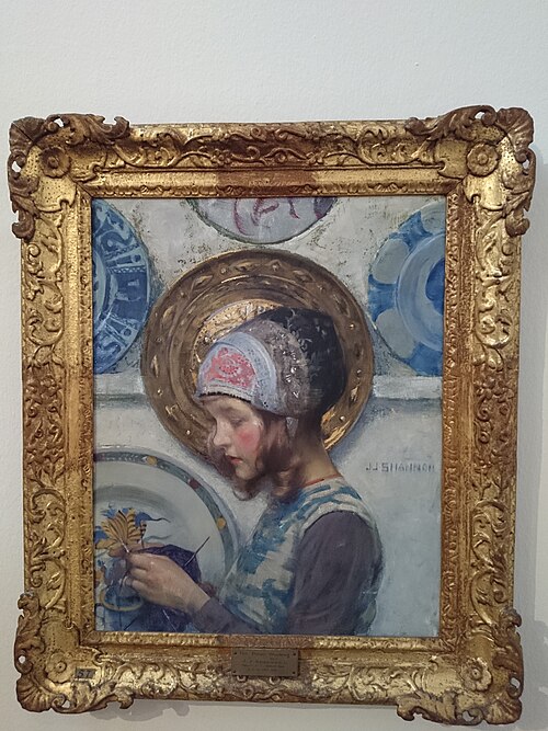 The purple stocking, 1895, James Jebusa Shannon