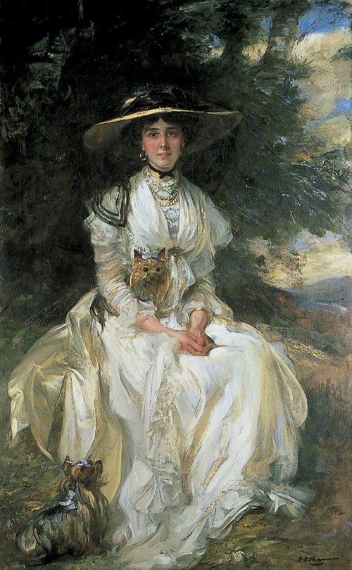 Lady Barber in a Landscape, , James Jebusa Shannon