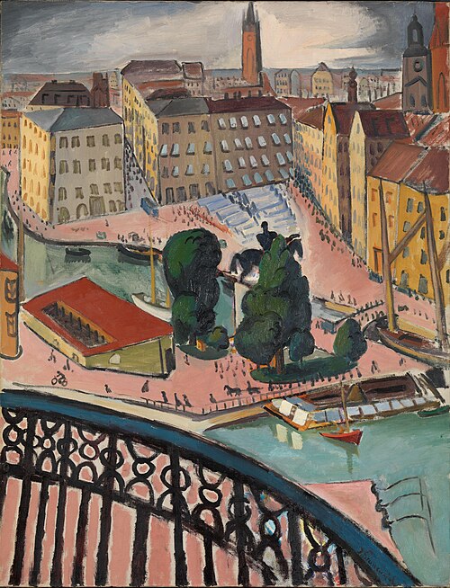 Karl Johans Torg, Stockholm, 1914, Isaac Grünewald