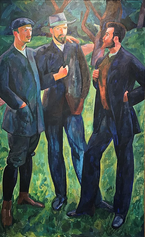 Konstnärskamrater, 1909, Isaac Grünewald