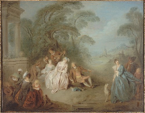 Assemblée dans un parc, 1725, Jean-Baptiste Pater