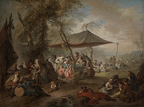 Freuden des Soldatenlebens, 1732, Jean-Baptiste Pater