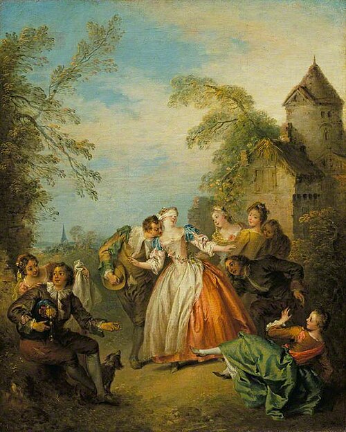 Blind Man's Buff (Le colin-maillard), 1731, Jean-Baptiste Pater