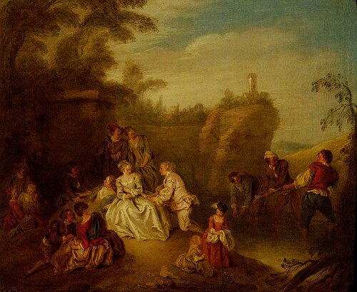 The Gift of the Fishermen, 1728, Jean-Baptiste Pater