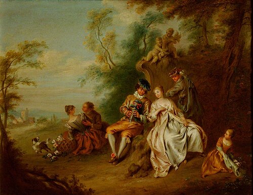 A Country Party with Musicians, 1740, Jean-Baptiste Pater