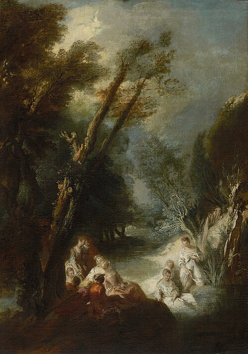Badend gezelschap, 1750, Jean-Baptiste Pater