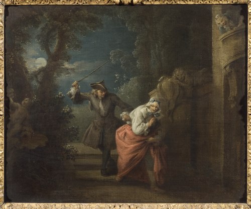The Cudgelled and Contented Cuckold, , Jean-Baptiste Pater