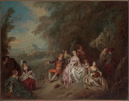 Concert Champêtre, 1734, Jean-Baptiste Pater
