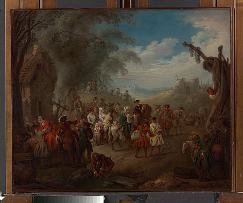 Troops on the March, 1725, Jean-Baptiste Pater