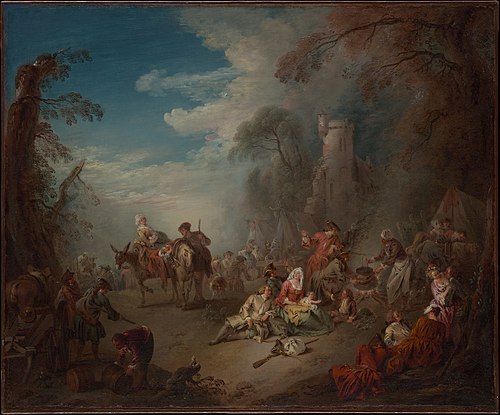 Troops at Rest, 1725, Jean-Baptiste Pater
