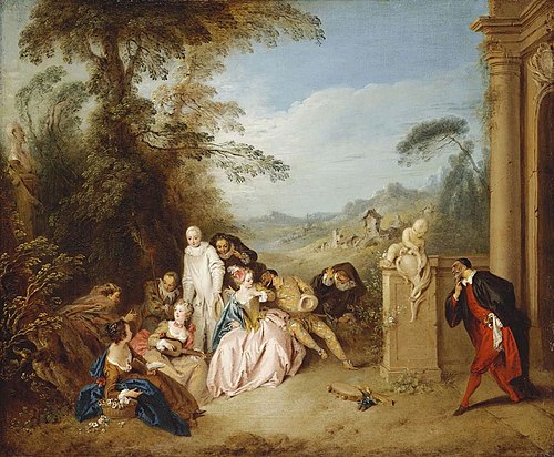 Fête Champêtre with Italian Comedians, 1725, Jean-Baptiste Pater