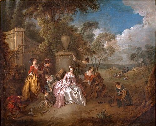 Gathering in a Park, 1750, Jean-Baptiste Pater