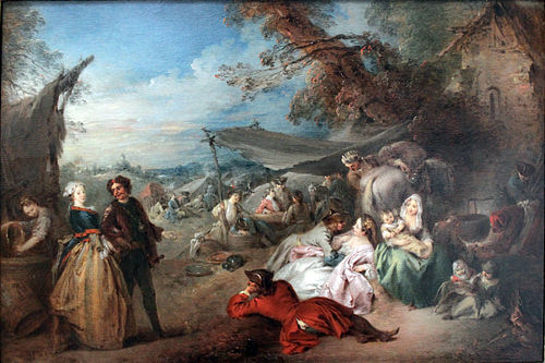The troops rest (peace), 1733, Jean-Baptiste Pater